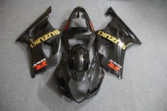 Комплект пластика для мотоцикла Suzuki GSX-R1000 03-04 Черный с золотыми наклейками