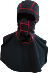 Windshield balaclava W / Черный-красный