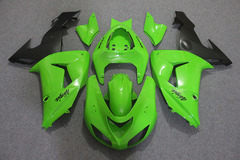 Комплект пластика для мотоцикла Kawasaki ZX-10R 06-07 Зелено-Черный