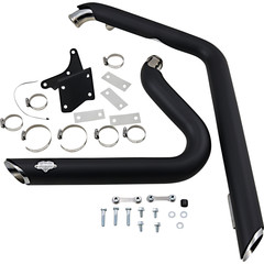 VANCE & HINES EXHAUST SHT-S BLK06-11FXD EXHAUST SHORTSHOTS STAGGERED BLACK