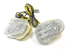 Поворотники капельки встраиваемые в пластик для мотоциклов Kawasaki Прозрачный