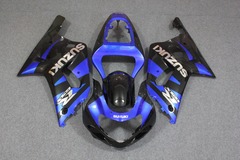 Комплект пластика для мотоцикла Suzuki GSX-R600/750 01-03 Сине-Черный