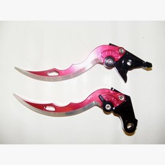 Короткие рычаги тормоза/сцепления в форме ножей для мотоциклов Aprilia Красный
