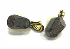 Поворотники капельки встраиваемые в пластик для мотоциклов Kawasaki Темный