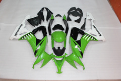 Комплект пластика для мотоцикла Kawasaki ZX-10R 08-10 Зелено-Черный Заводской COLOR+