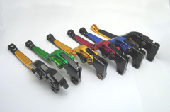 Складные рычаги тормоза/сцепления для мотоциклов Kawasaki Черный