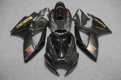 Комплект пластика для мотоцикла Suzuki GSX-R600/750 06-07 Черный с Золотыми наклейками COLOR+