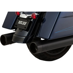 VANCE & HINES MUFFLER RAIDR BL/BL FL 17-20 MUFFLER SLIP-ON OVERSIZED 450 RAIDER BLACK W/BLACK TIPS