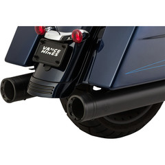 VANCE & HINES MUFFLER DEST BL/BL FL 17-20 MUFFLER SLIP-ON OVERSIZED 450 DESTROYER BLACK W/BLACK END CAPS