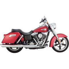 VANCE & HINES MUFFLER T-SL 12-16 FLD MUFFLER TWIN SLASH 2-INTO-1 CHROME