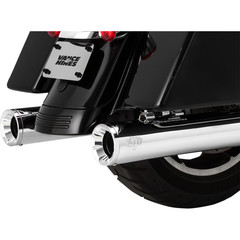 VANCE & HINES MUFFLER ELIM CH/CH FL 17-20 MUFFLER SLIP-ON ELIMINATOR 400 CHROME W/CHROME END CAPS