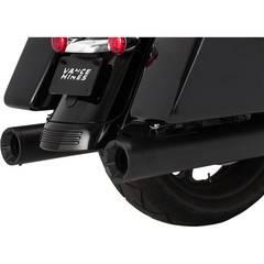 VANCE & HINES MUFFLER ELIM BL/BL FL 17-20 MUFFLER SLIP-ON ELIMINATOR 400 BLACK W/BLACK END CAPS