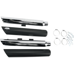 VANCE & HINES MUFFLER TW-SLS BL 07-17FB MUFFLER TWIN SLASH 3" BLACK