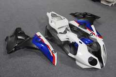 Комплект пластика для мотоцикла BMW S1000RR Бело-Сине-Черный 12-14, HP4 12-14