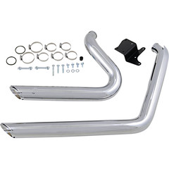 VANCE & HINES EXHAUST CHR SS STAG 12-17FXD EXHAUST SYSTEM SHORT SHOTS STAGGERED CHROME