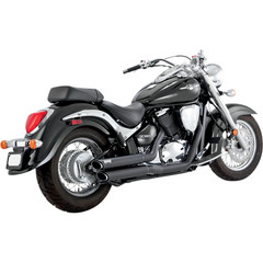 VANCE & HINES EXHAUST BLK STAGM50/C50 05-09 EXHAUST TWIN SLASH STAGGERED BLACK
