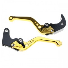 Короткие рычаги тормоза/сцепления для мотоциклов Kawasaki Золотой