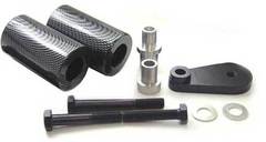 Слайдеры для мотоцикла Yamaha YZF-R6 03-05, R6S 06-08, на раму, без резки пластика