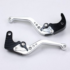 Короткие рычаги тормоза/сцепления для мотоциклов Honda Серебрянный