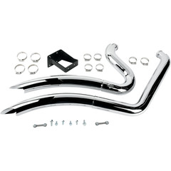 VANCE & HINES EXHAUST BIG RAD.06-08 K9 EXHAUST BIG RADIUS 2-INTO-2 CHROME