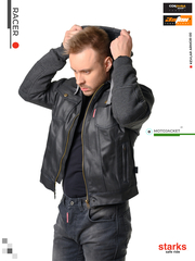 Мотокуртка  комбинированная RACER / Черный