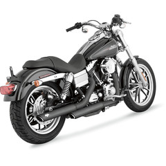 VANCE & HINES MUFFLER TW-SL BL 91-17FXD MUFFLER TWIN SLASH 3" BLACK