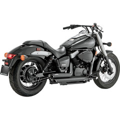 VANCE & HINES EXHAUST BLK SS STAGAERO/SP/PH EXHAUST SHORTSHOTS STAGGERED BLACK