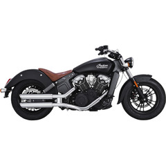 VANCE & HINES MUFFLERS 3"TS CHR SCOUT MUFFLER TWIN SLASH STAGGERED SLIP-ONS CHROME