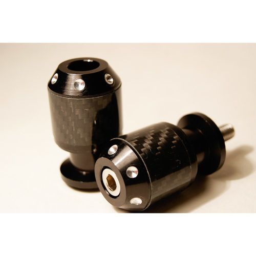 Слайдеры на маятник мотоцикла с карбоновыми вставками, 30х55 мм Черный