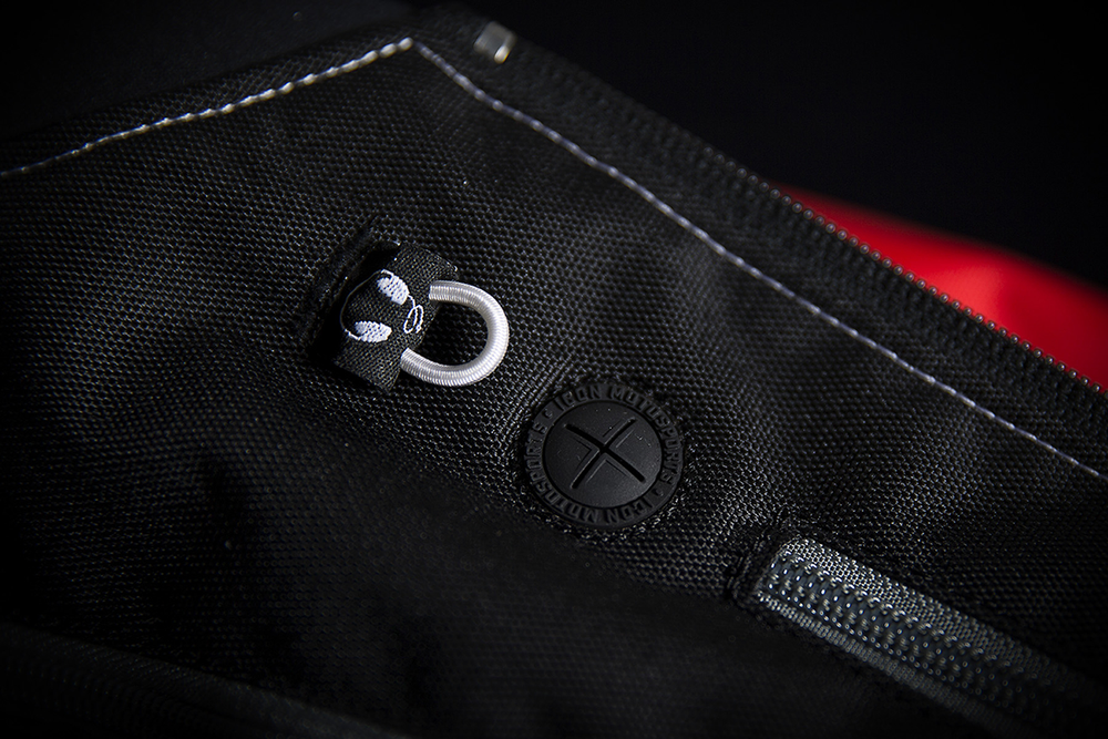 Мотокуртка - ICON OVERLORD (текстиль, красная)