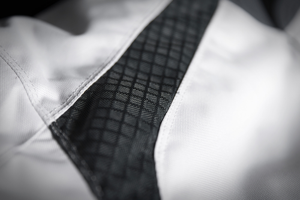 Мотокуртка - ICON OVERLORD (текстиль, белая)