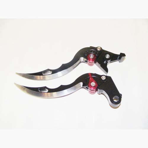 Короткие рычаги тормоза/сцепления в форме ножей для мотоциклов MV Agusta Черный