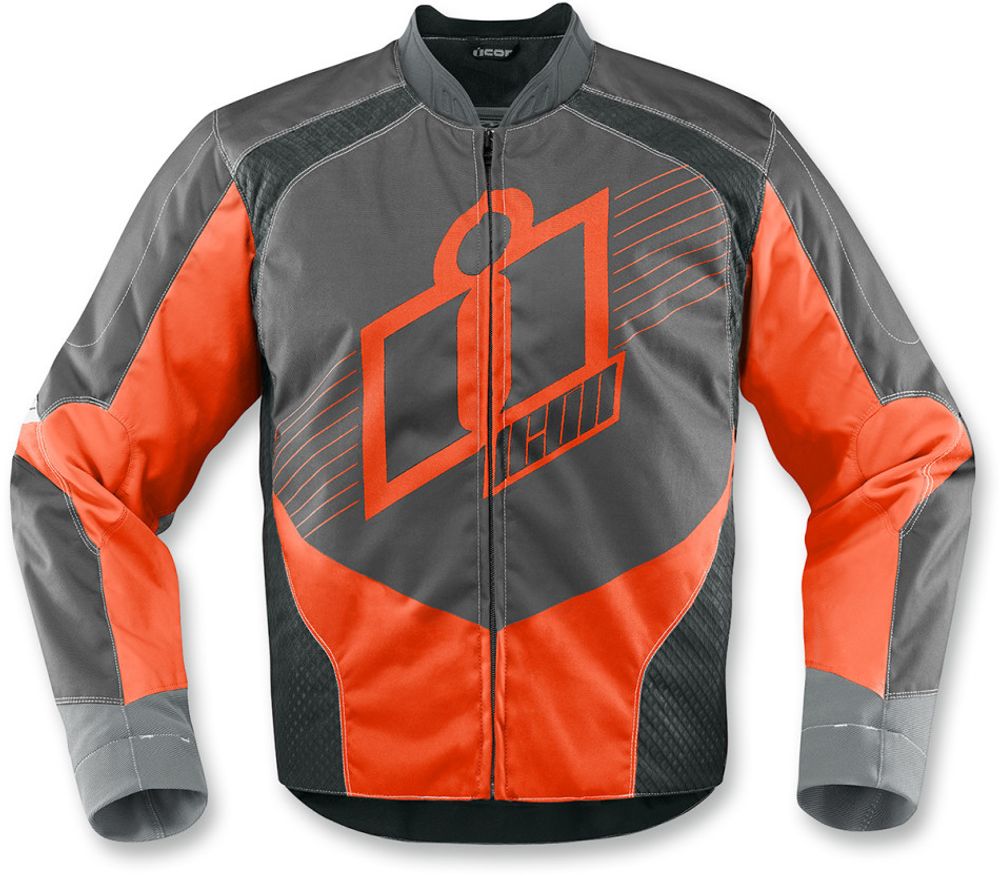 Мотокуртка - ICON OVERLORD (текстиль, оранжевая)