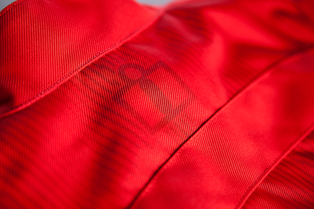 Мотокуртка - ICON HELLA 2 (женская, текстиль, красная)