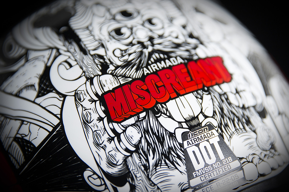 Мотошлем - ICON AIRMADA MISCREANT (белый)