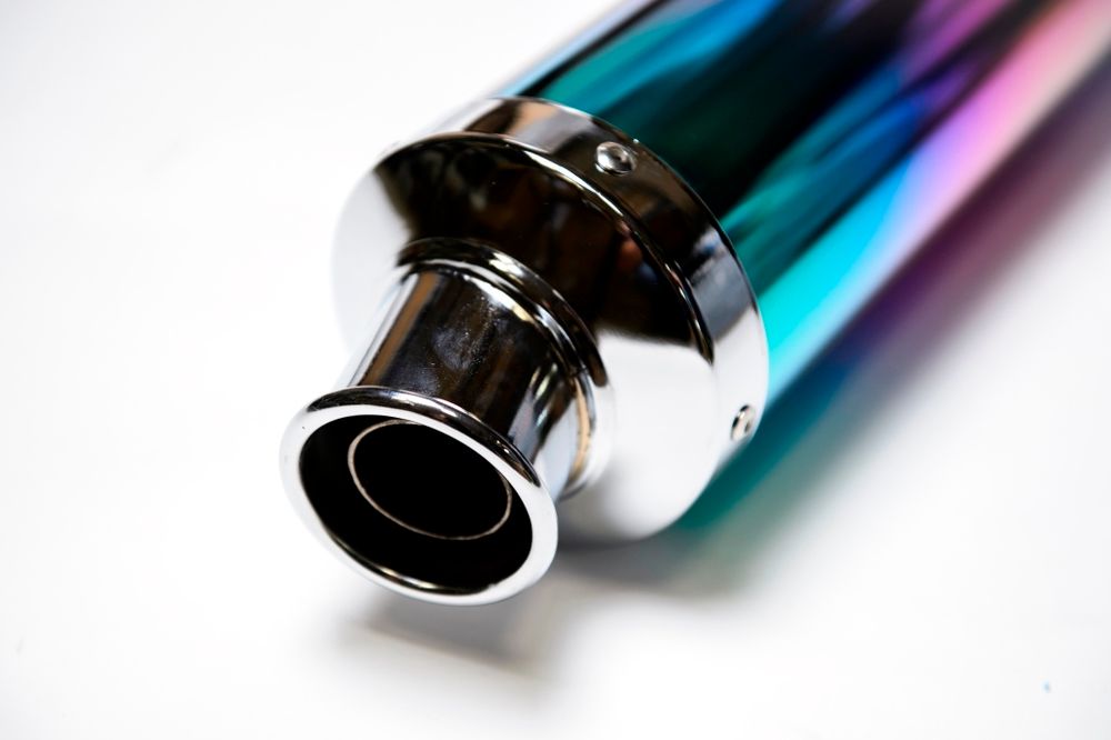 Глушитель для Honda CB 400 цвета хамелеон