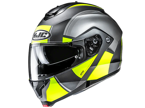 Купить Мотошлем Модуляр HJC C91N Jyn MC3HSF / Серо-желтый