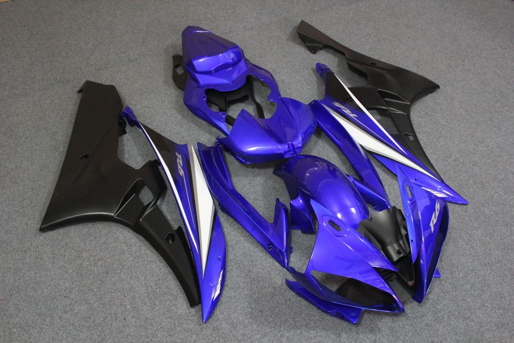 Комплект пластика для мотоцикла Yamaha YZF-R6 06-07 Сине-Черный