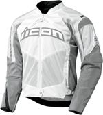 Мотокуртка - ICON CONTRA (текстиль, белая)
