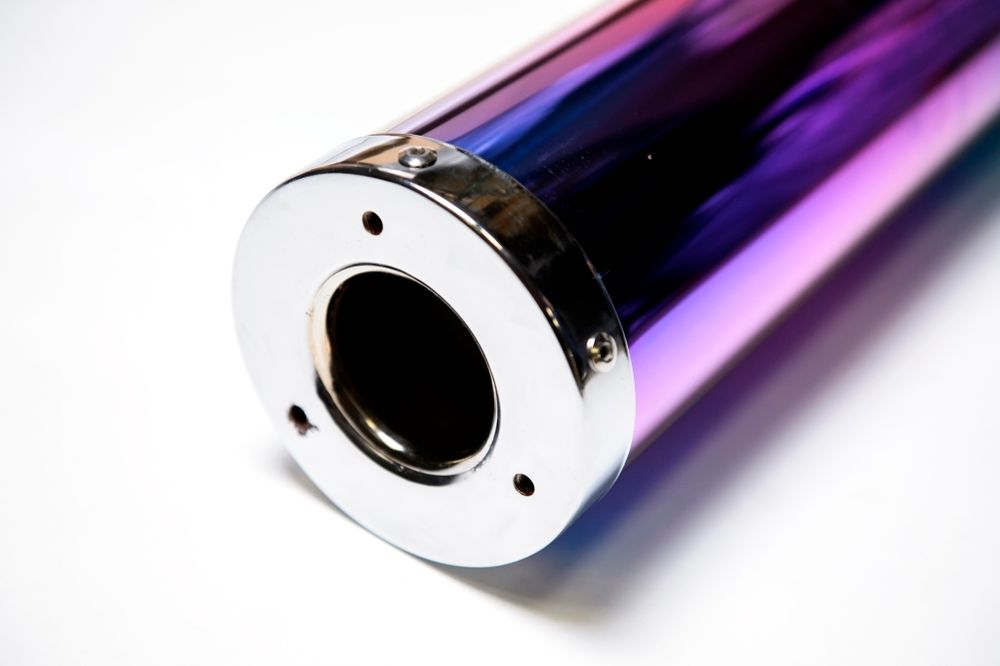 Глушитель для Honda CB 400 цвета хамелеон