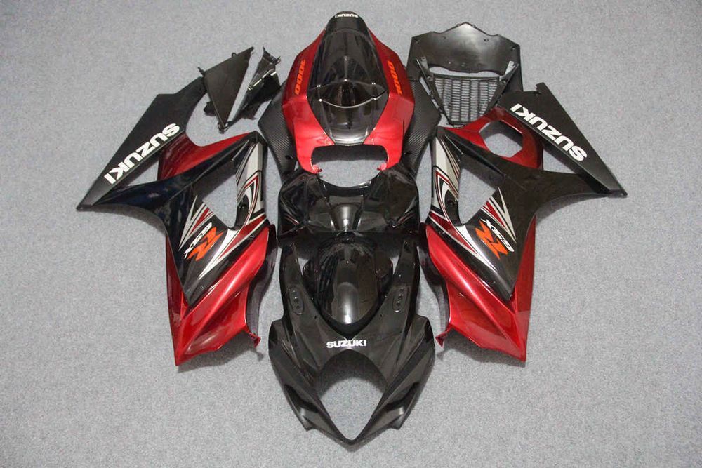 Комплект пластика для мотоцикла Suzuki GSX-R1000 07-08 Черно-Красный COLOR+