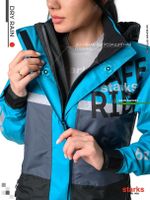 Dry Rain Дождевая куртка / Женская / Черно-синяя