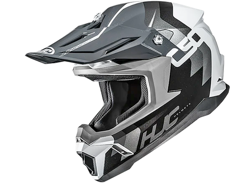 Купить Мотошлем Кроссовый HJC C50 Primal MC5 / Черно-белый