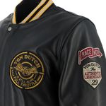 Von Dutch - Collegian Cuir Rag Jacket / Черно-желтый