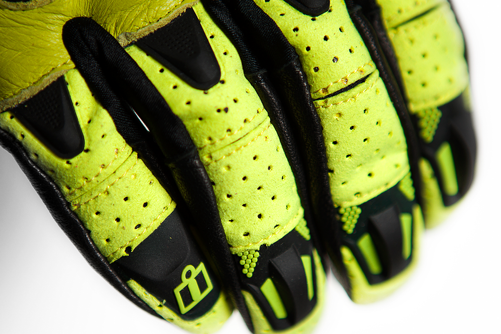 Мотоперчатки - ICON OVERLORD RESISTANCE (желтые)