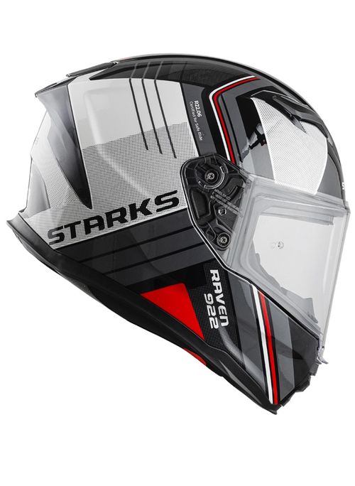 Купить Мотошлем Интеграл Starks Raven 922 / Серо-белый