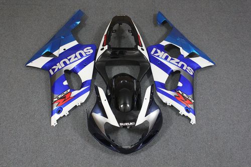 Комплект пластика для мотоцикла Suzuki GSX-R1000 00-02 Сине-Белый