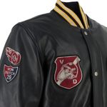 Von Dutch - Collegian Cuir Rag Jacket / Черно-желтый
