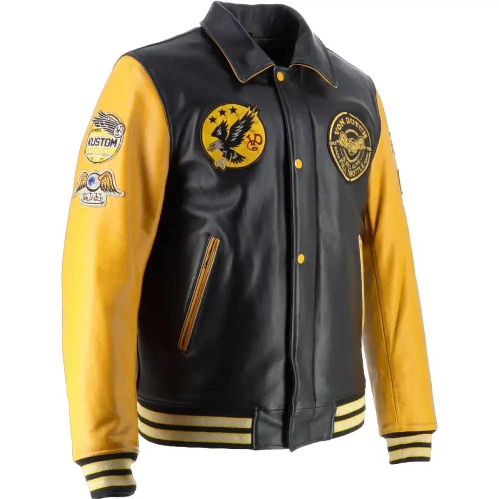 Von Dutch - Brooklyn Cuir Wash / Черно-желтый