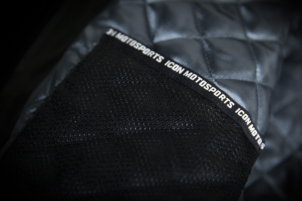 Мотокуртка - ICON OVERLORD (текстиль, серо-зеленая)